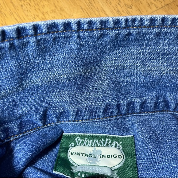 St John's Bay Women’s Vintage Indigo Jean Blue Size Medium Western, Retro - Picture 10 of 13